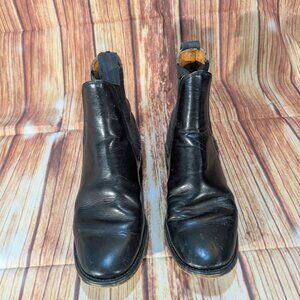 Northampton Women's Black Slide-on Leather Ankle Chelsea Boots Size 6